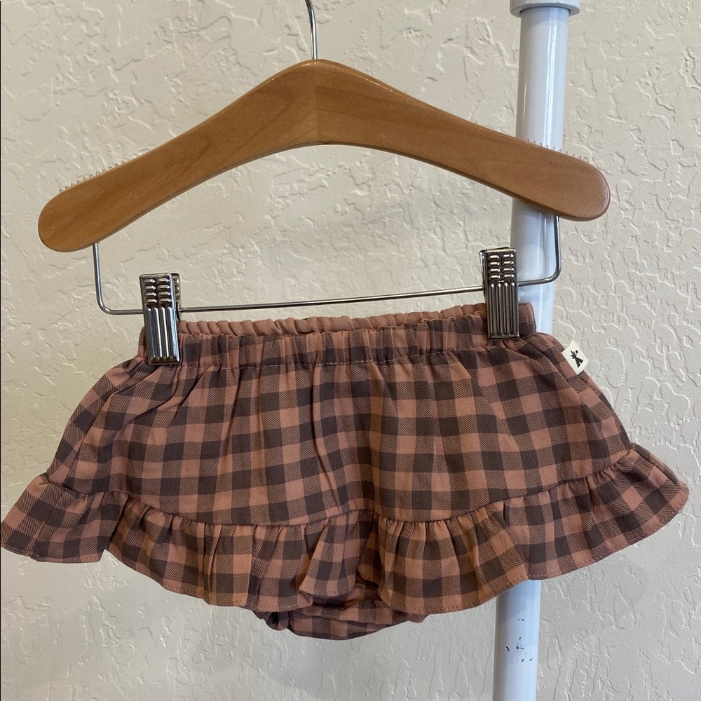 Petit Indi Pink Checkered Bloomers Skirt